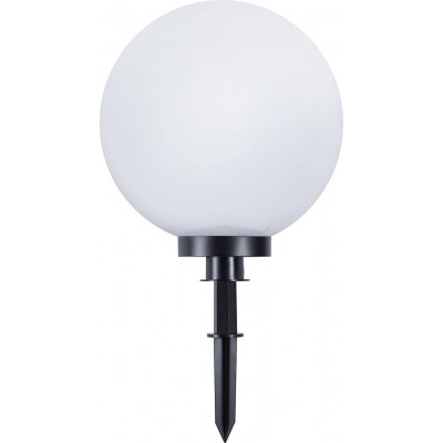 Outdoor lamp Reality 23W Spherical Shape 71×40 cm. LED on the wall. Ground fixing by stake Bedroom. Steel. White Color