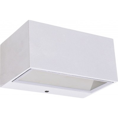 88,95 € Free Shipping | Outdoor wall light 9W Rectangular Shape 14×9 cm. Living room, kitchen and bedroom. Modern Style. Stainless steel and Aluminum. White Color