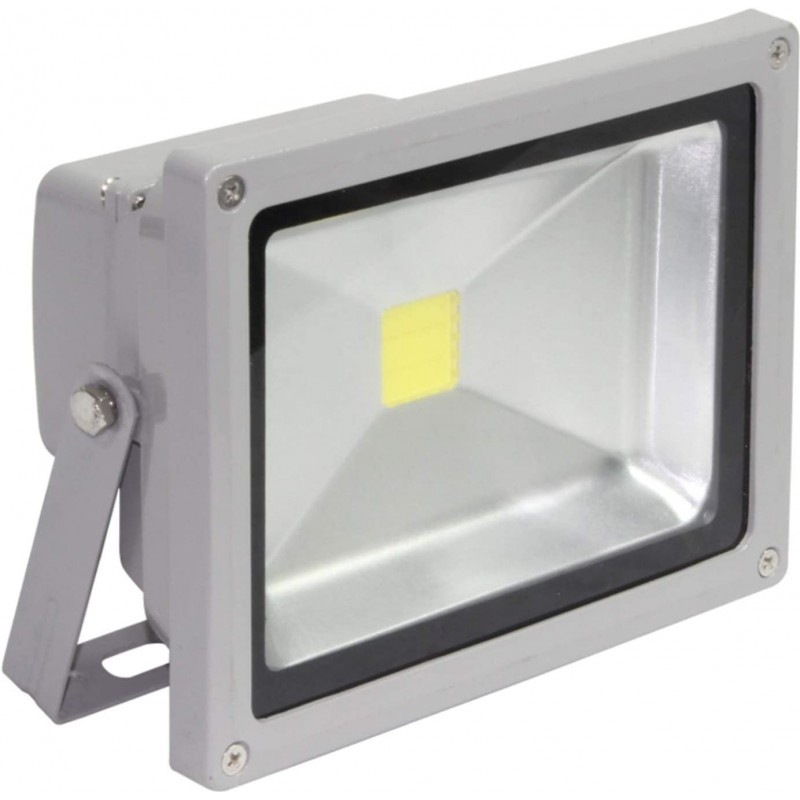 91,95 € Free Shipping | Flood and spotlight Rectangular Shape 29×25 cm. LED Terrace, garden and public space. Gray Color