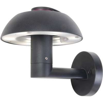 83,95 € Free Shipping | Outdoor wall light 8W Round Shape 19×19 cm. Terrace, garden and public space. Modern Style. Aluminum and Metal casting. Black Color