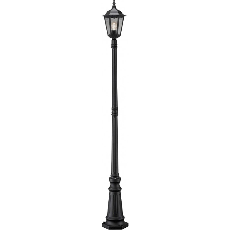 234,95 € Free Shipping | Streetlight 100W 210×25 cm. Terrace, garden and public space. Classic Style. Aluminum and Metal casting. Black Color