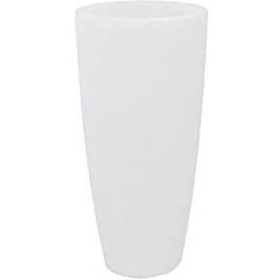 Outdoor lamp 240W Cylindrical Shape Ø 33 cm. Design with geometric shapes Modern Style. Aluminum and Polyethylene. White Color