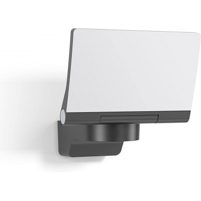 Aplique de pared exterior 14W Forma Rectangular 18×18 cm. LED. Sensor de movimiento Vestíbulo. PMMA y Vidrio. Color gris