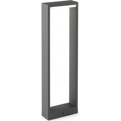 148,95 € Free Shipping | Luminous beacon 8W Rectangular Shape 50×15 cm. Terrace, garden and public space. Metal casting and Polycarbonate. Gray Color