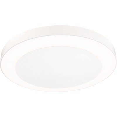 196,95 € Free Shipping | Outdoor wall light 14W Round Shape 32×32 cm. LED with twilight sensor and motion sensor Terrace, garden and public space. PMMA. White Color