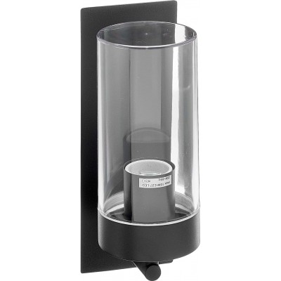 114,95 € Free Shipping | Outdoor wall light 15W Cylindrical Shape 25×9 cm. Terrace, garden and public space. Aluminum. Anthracite Color
