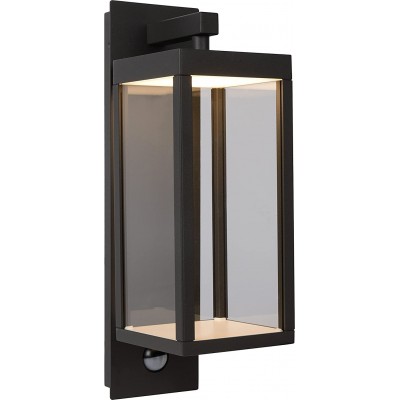 169,95 € Free Shipping | Outdoor wall light 15W Rectangular Shape 38×17 cm. Terrace, garden and public space. Modern Style. Aluminum and Crystal. Black Color