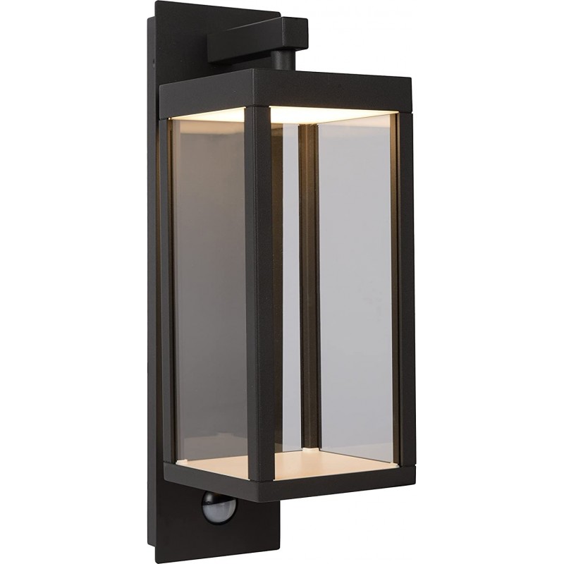 169,95 € Free Shipping | Outdoor wall light 15W Rectangular Shape 38×17 cm. Terrace, garden and public space. Modern Style. Aluminum and Crystal. Black Color
