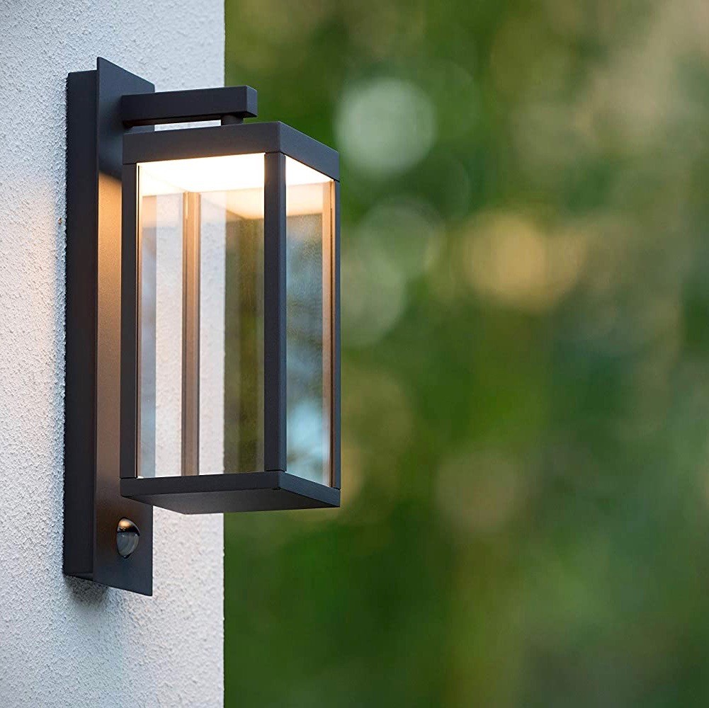 162,95 € Free Shipping | Outdoor wall light 15W 38×17 cm. Aluminum and crystal. Black Color