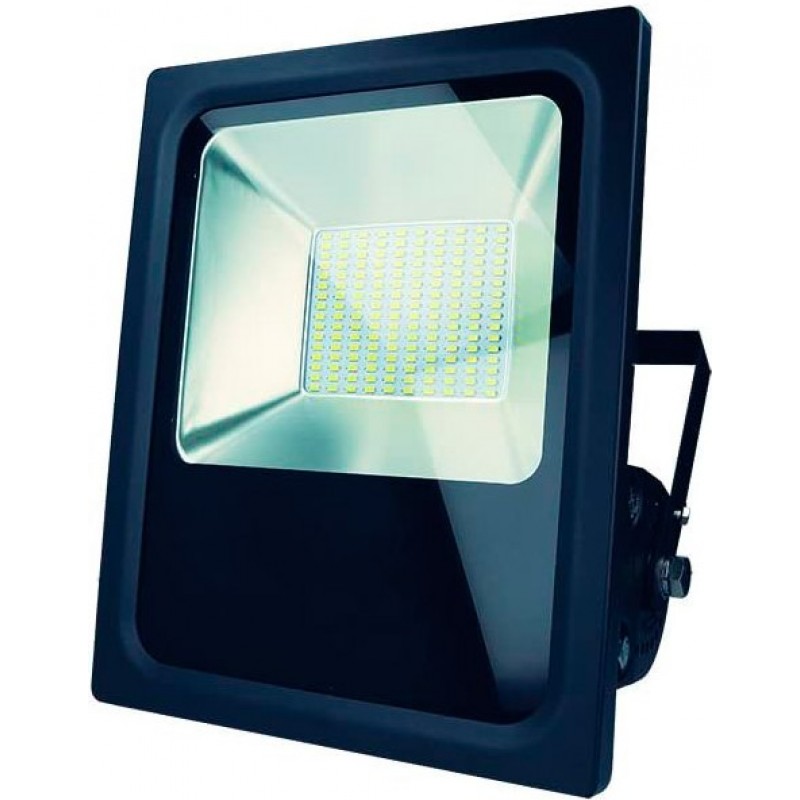 153,95 € Free Shipping | Flood and spotlight 70W 3000K Warm light. Square Shape 36×25 cm. Terrace, garden and public space. Modern Style. Aluminum. Black Color
