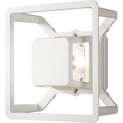 139,95 € Envío gratis | Aplique de pared exterior 3W 20×20 cm. LED multidireccional Aluminio. Color blanco