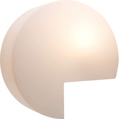 Außenlampe Runde Gestalten 41×38 cm. Stufenbeleuchtung Terrasse, garten und öffentlicher raum. Weiß Farbe