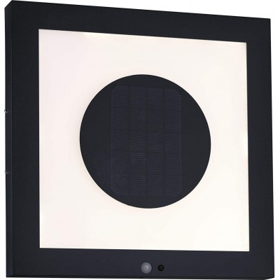 135,95 € Envoi gratuit | Éclairage solaire 2W 3000K Lumière chaude. 40×40 cm. Recharge solaire. Détecteur de mouvement Métal. Couleur anthracite