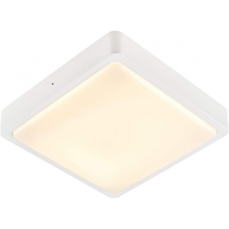 183,95 € Free Shipping | Outdoor wall light 17W 3000K Warm light. Square Shape 30×30 cm. Terrace, garden and public space. Modern and cool Style. Polycarbonate. White Color