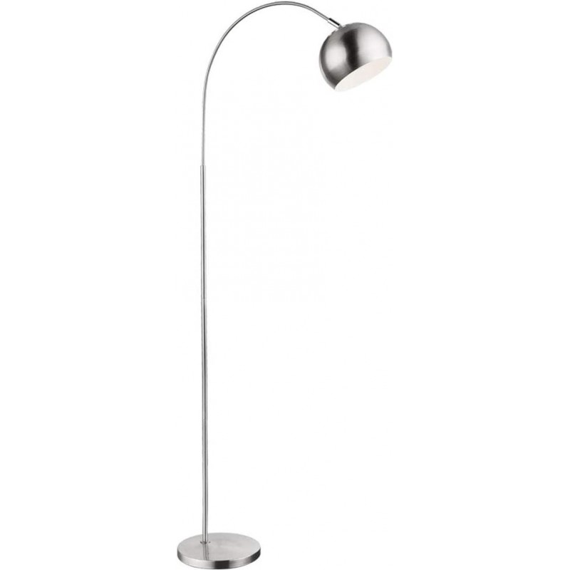 176,95 € Free Shipping | Floor lamp 60W Spherical Shape Ø 5 cm. Dining room, bedroom and lobby. Modern Style. Metal casting. Plated chrome Color
