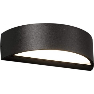 97,95 € Free Shipping | Outdoor wall light 10W Round Shape 20×9 cm. LED Terrace, garden and public space. Aluminum. Black Color