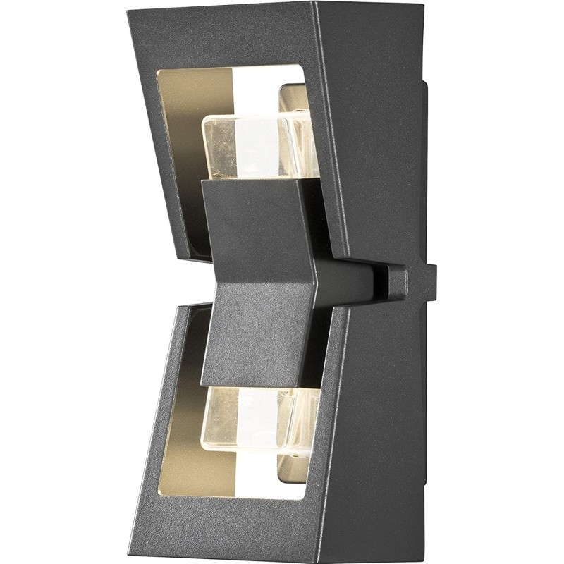306,95 € Free Shipping | Outdoor wall light 8W Rectangular Shape 30×13 cm. Bidirectional LED Terrace, garden and public space. Metal casting. Anthracite Color