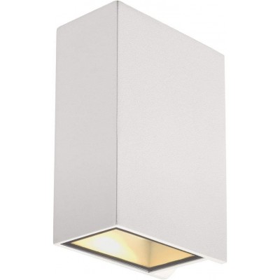 171,95 € Free Shipping | Outdoor wall light 9W 3000K Warm light. Rectangular Shape 15×10 cm. Bidirectional light output Terrace, garden and public space. Modern and cool Style. Aluminum and Glass. White Color