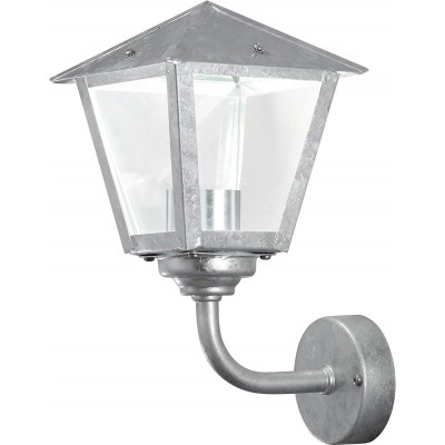 Outdoor wall light 8W 39×25 cm. Lampshade design Terrace, garden and public space. Modern Style. Metal casting. Gray Color