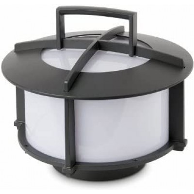 29,95 € Kostenloser Versand | Tischlampe 20W Ø 38 cm. Aluminium, metall und polycarbonat. Schwarz Farbe