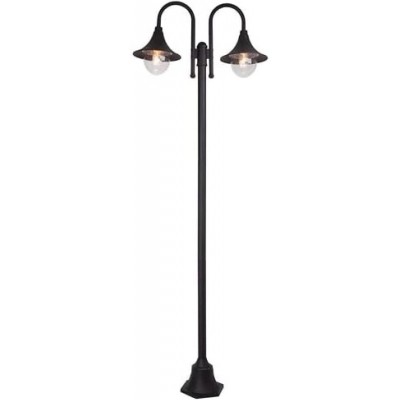 259,95 € Free Shipping | Streetlight 210×72 cm. Double focus Terrace, garden and public space. Classic Style. PMMA and Metal casting. Black Color