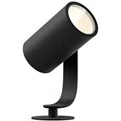 306,95 € Free Shipping | Flood and spotlight Philips 8W Cylindrical Shape Adjustable and intelligent LED Terrace, garden and public space. Aluminum. Black Color
