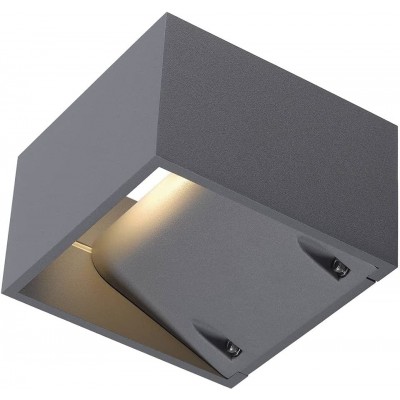 219,95 € Free Shipping | Outdoor wall light 10W Cubic Shape 13×13 cm. Terrace, garden and public space. Modern Style. Aluminum. Gray Color