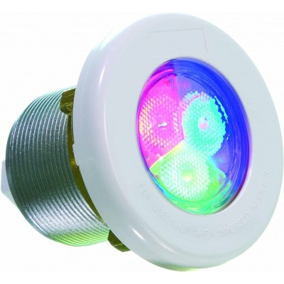 384,95 € 送料無料 | 水生照明 円形 形状 埋め込み型 LED。マルチカラー RGB プール. ステンレス鋼 そして 金属. 白い カラー