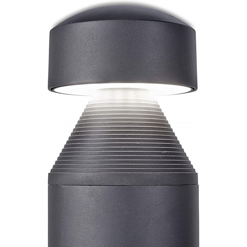 556,95 € Free Shipping | Luminous beacon 23W Cylindrical Shape Terrace, garden and public space. Modern Style. Aluminum and PMMA. Gray Color